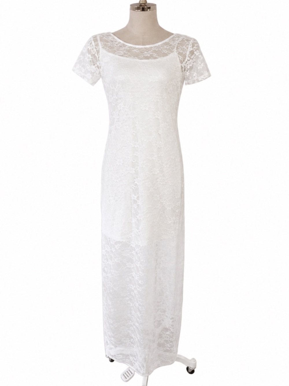 Wild Fable White Lace Maxi Dress